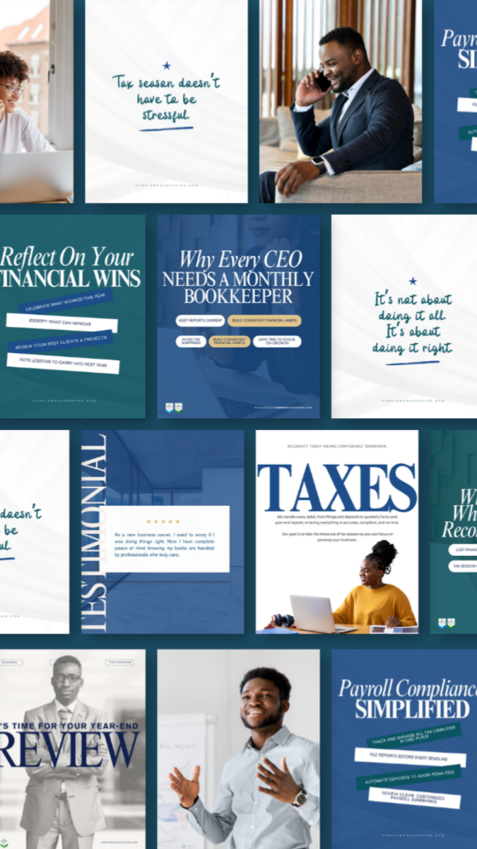 Bookkeeping Content Strategy project preview — content strategy for a bookkeeping business